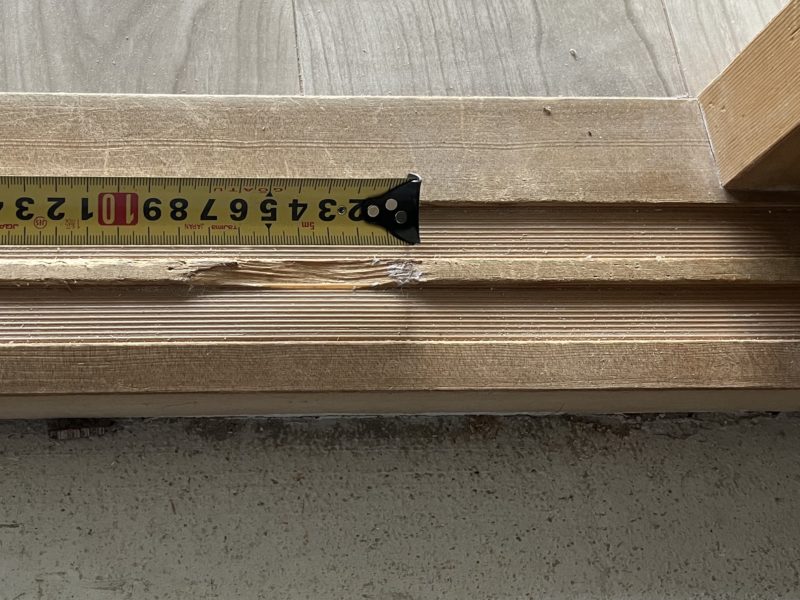 24-09 和室 敷居欠け補修