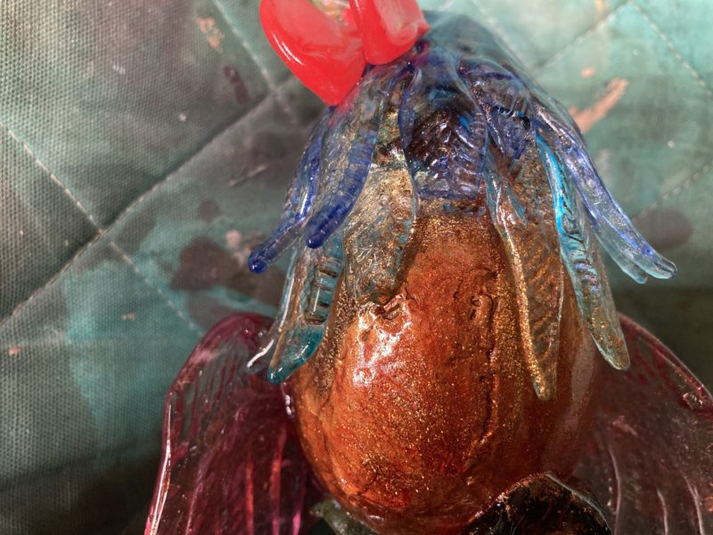 24-37 ガラス置き物 修復