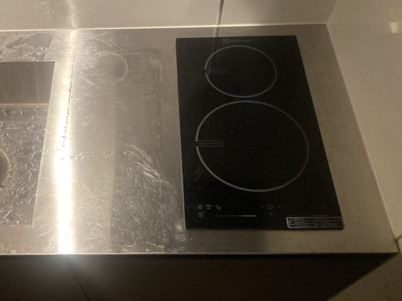 24-15 キッチン ステンレス天板 キズ補修