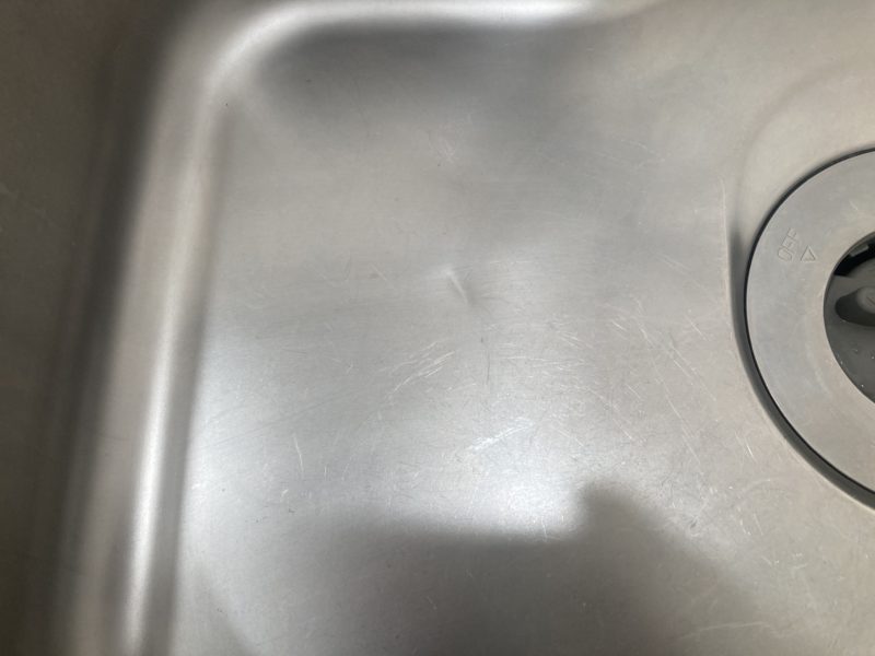 24-50 ステンレスシンク 凹み補修