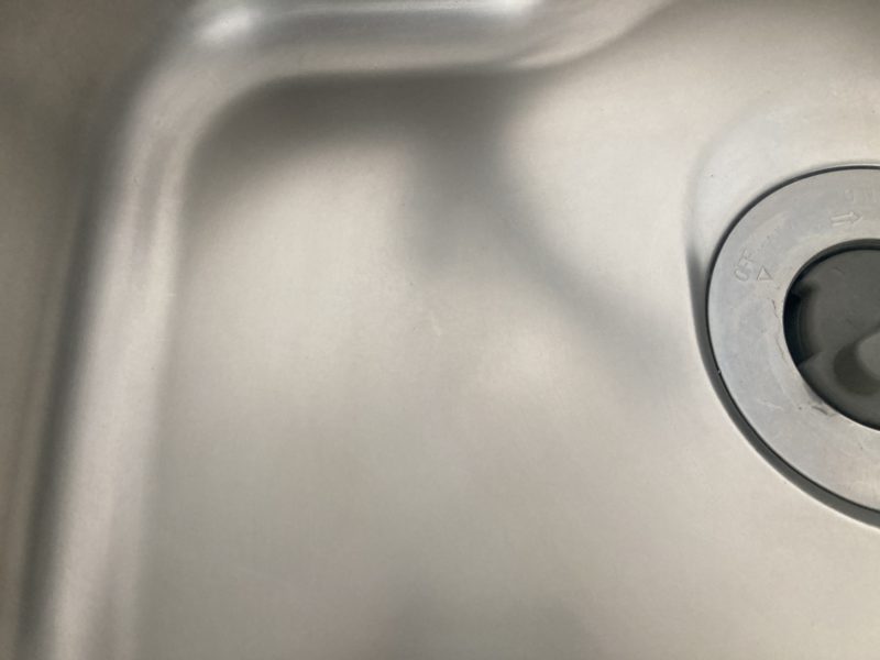 24-50 ステンレスシンク 凹み補修