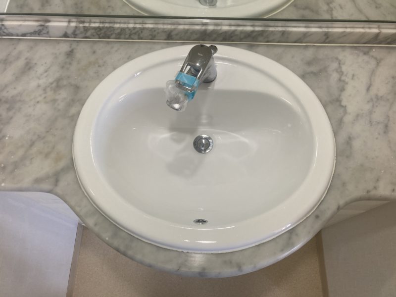 24-58 洗面ボウル割れ補修