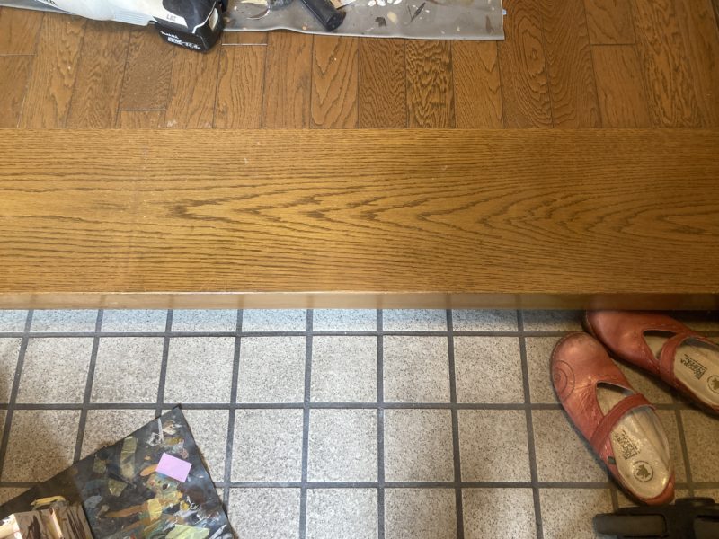 24-62 玄関框 キズ補修