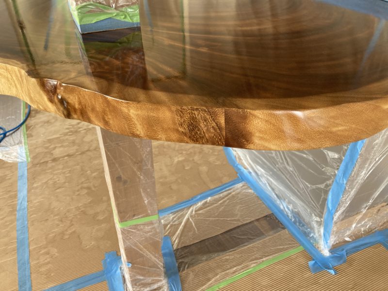 24-89 無垢 カウンター埋木補修