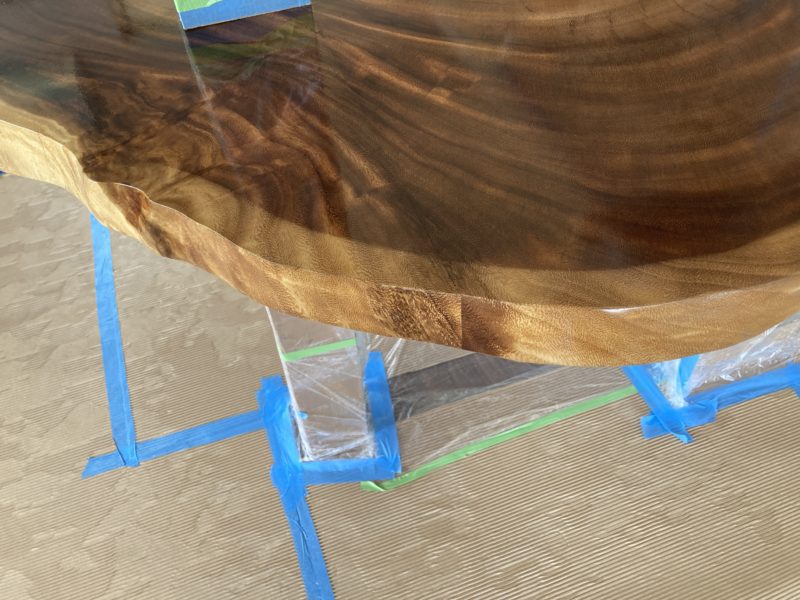 24-89 無垢 カウンター埋木補修