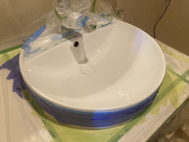 24-60 洗面ボウル割れ補修