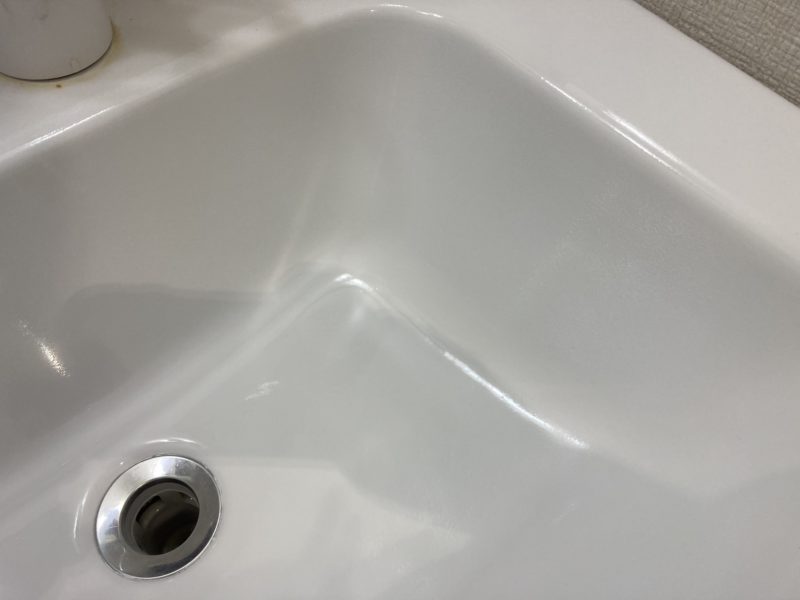 24-118 洗面ボウル 割れ補修