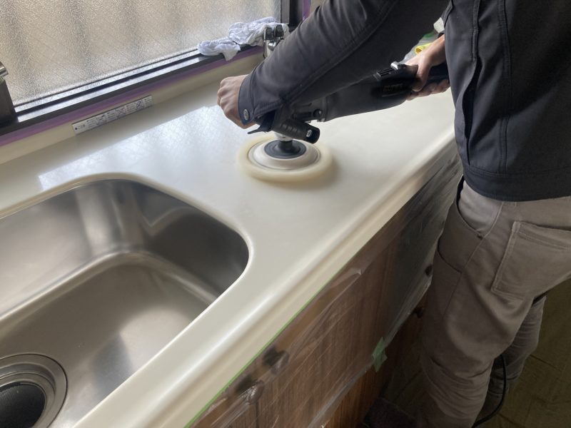 24-107 ワークトップ 再生研磨