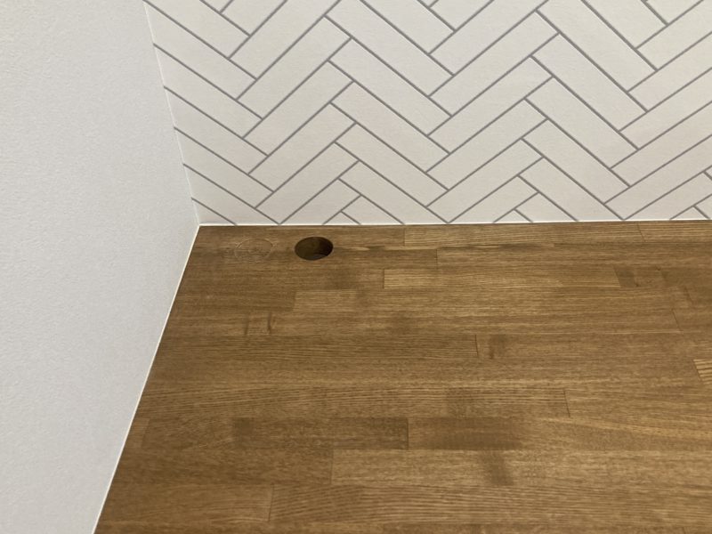 24-91 カウンター　キズ 補修