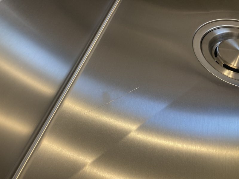 24-103 ステンレス  シンクキズ補修