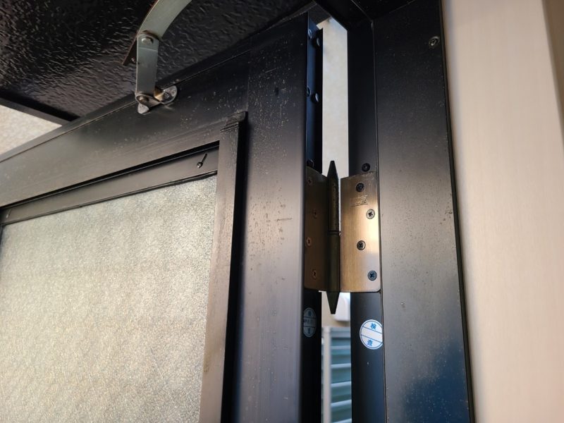 24-104 勝手口 ドア 塗装 アルミ