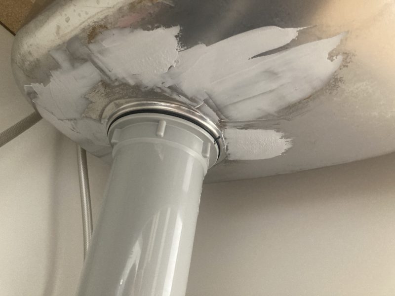 24-112 シンク穴 補修