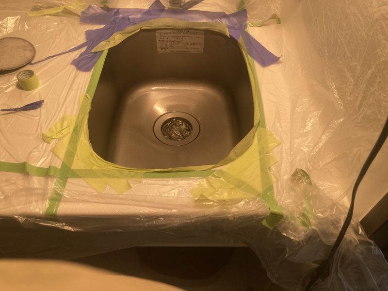 24-112 シンク穴 補修