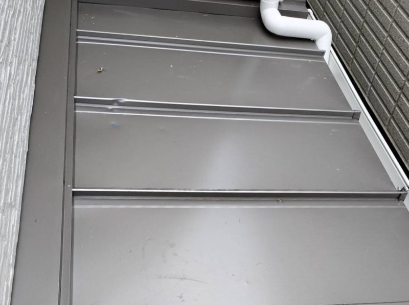 24-134 ガルバリウム へこみ補修