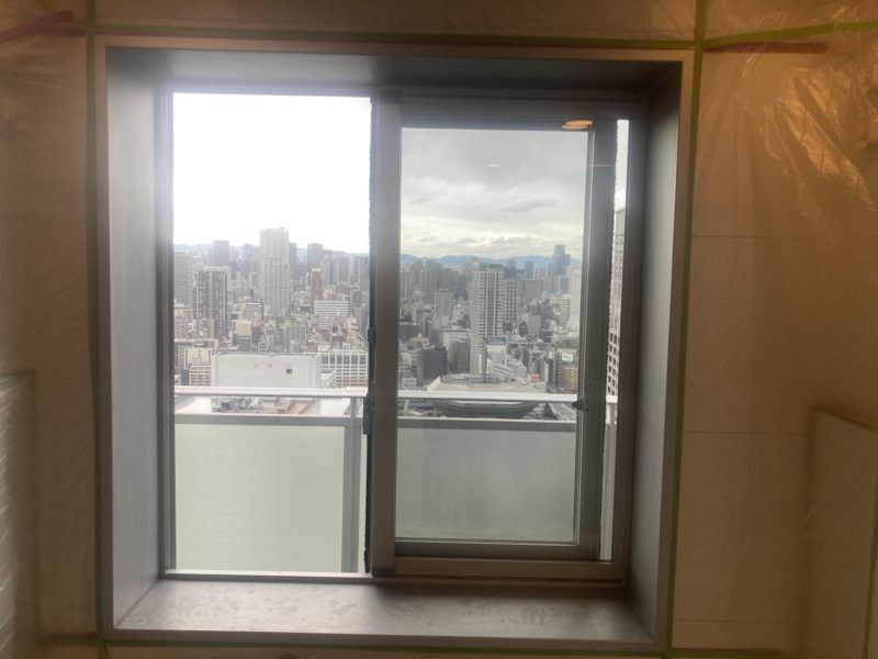 24-127 浴室サッシ枠 再生塗装