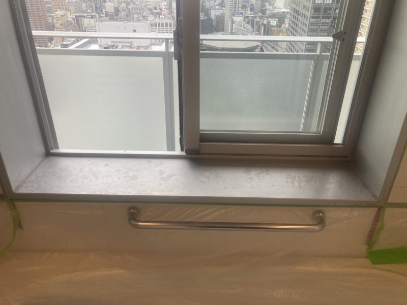 24-127 浴室サッシ枠 再生塗装