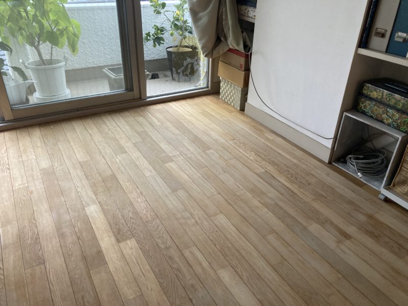 24-153 無垢フロアー 再生塗装　