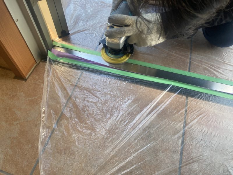 24-135 激薄 沓摺 すり傷補修