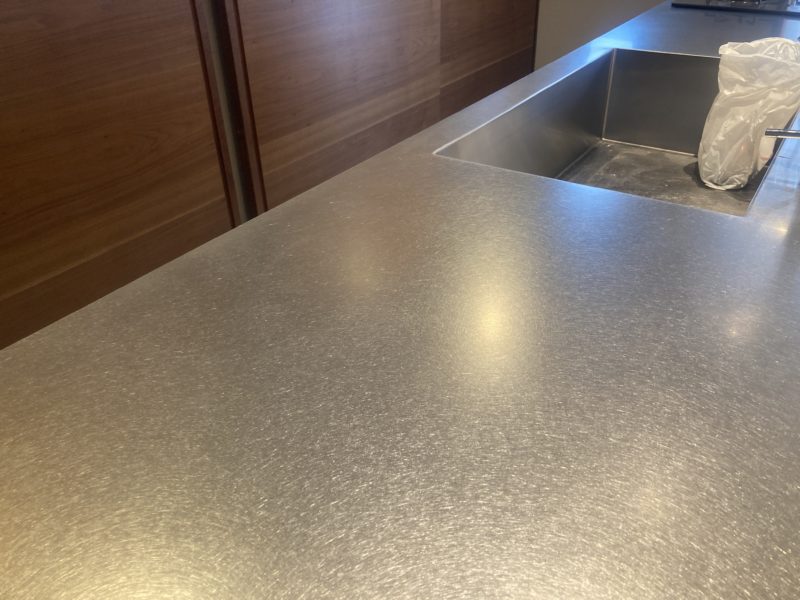 25-22 ステンレス 天板 酸焼け 補修