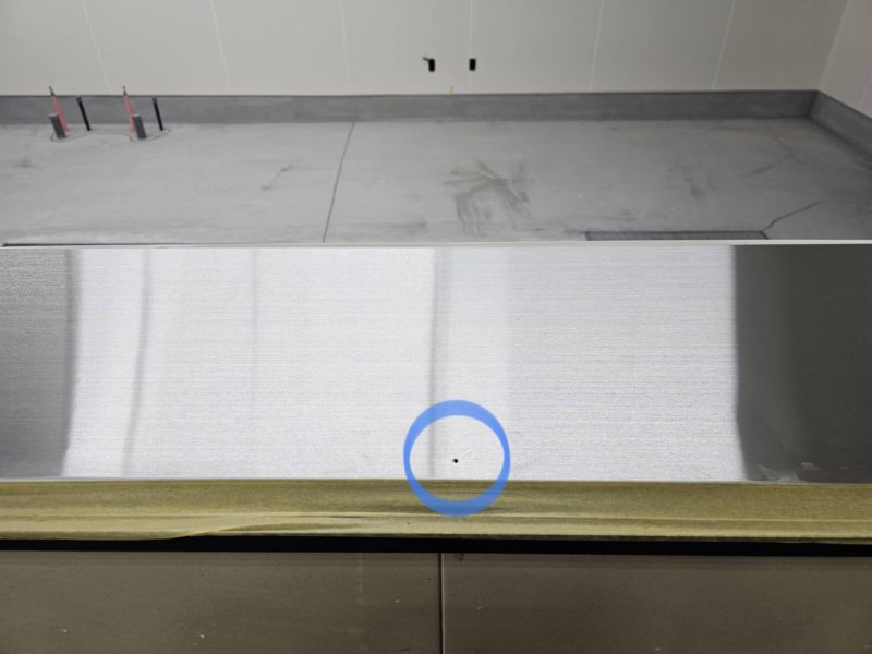 25-20 ステンレス ビス穴を無くす