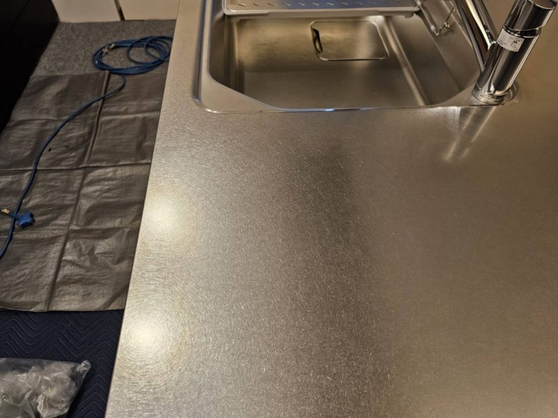 25-18 susワークトップ キズ シミ補修