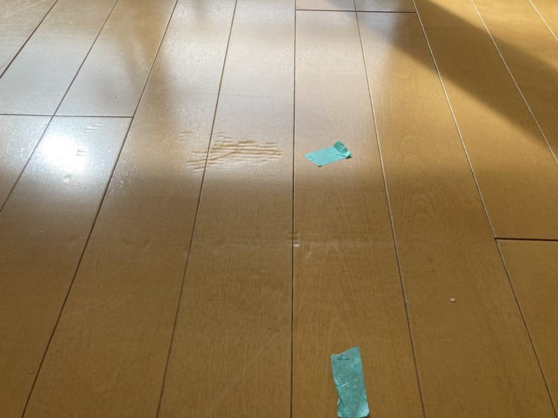 25-11 フロアーへこみ補修