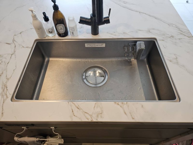 25-02 キッチンシンク すりキズ補修