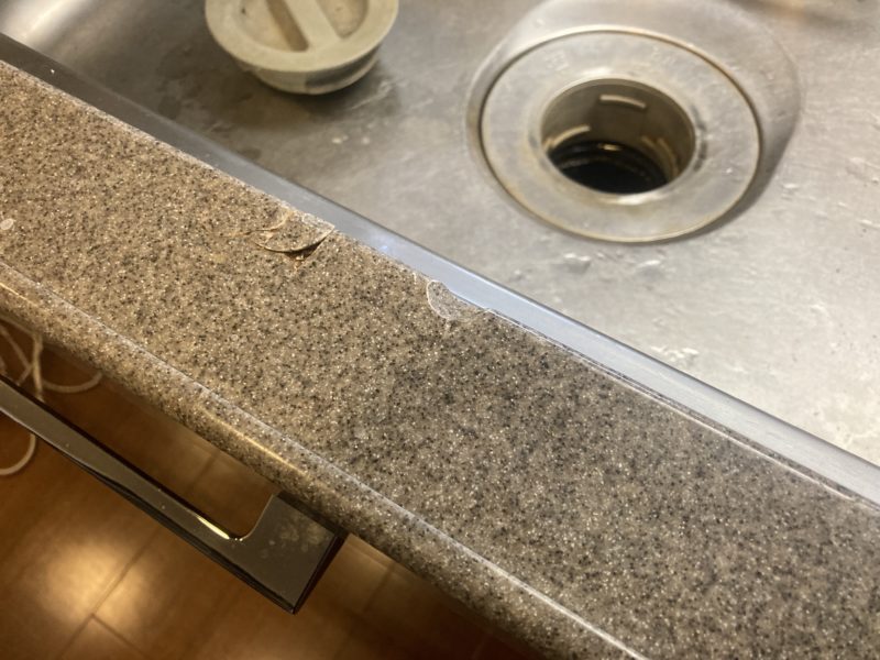 25-126 人工大理石 欠け補修