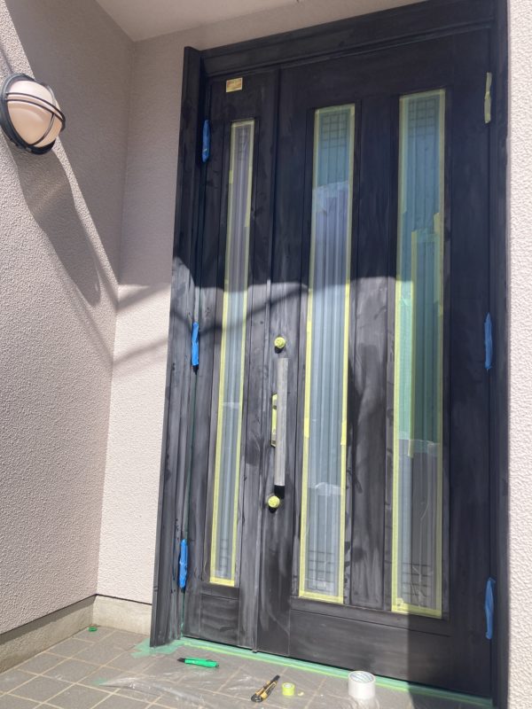 25-112 玄関ドア 再生塗装