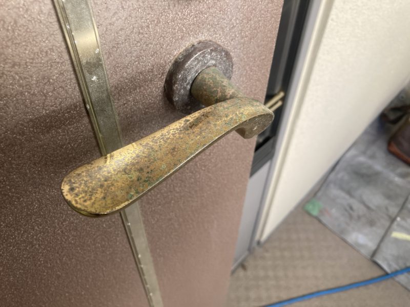 25-116 真鍮 ハンドル 再生研磨