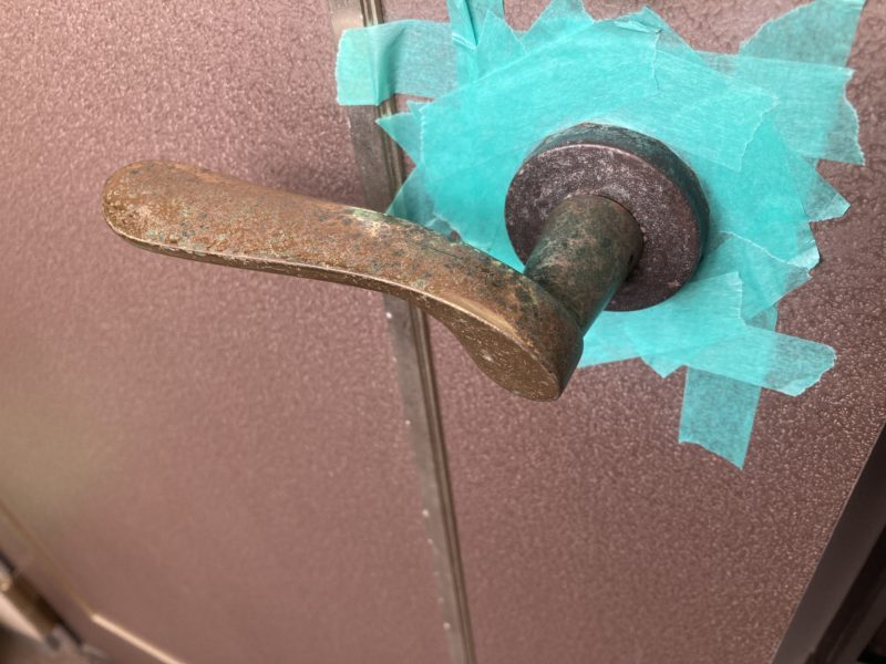 25-116 真鍮 ハンドル 再生研磨