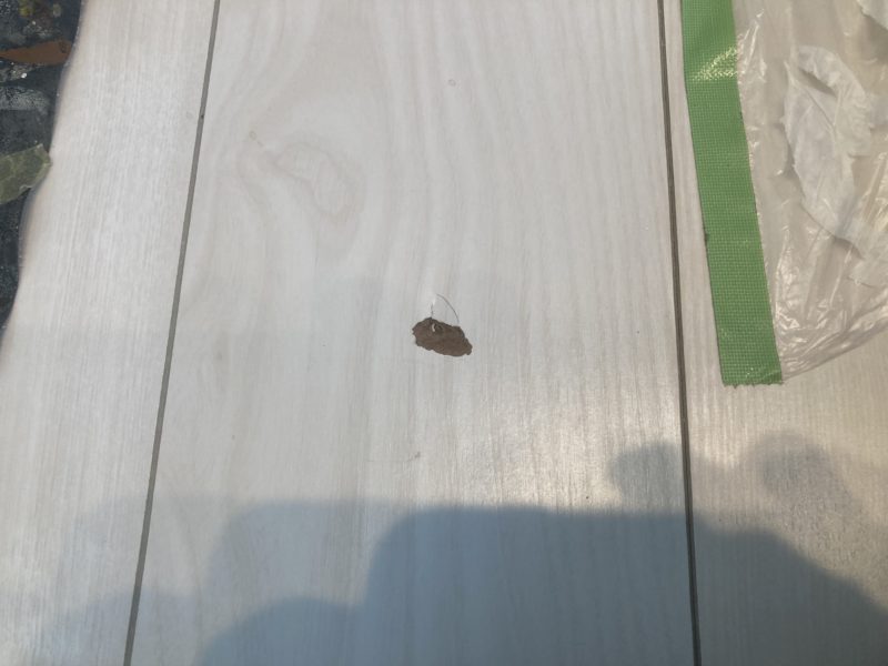 25-106 フロアー へこみ 補修