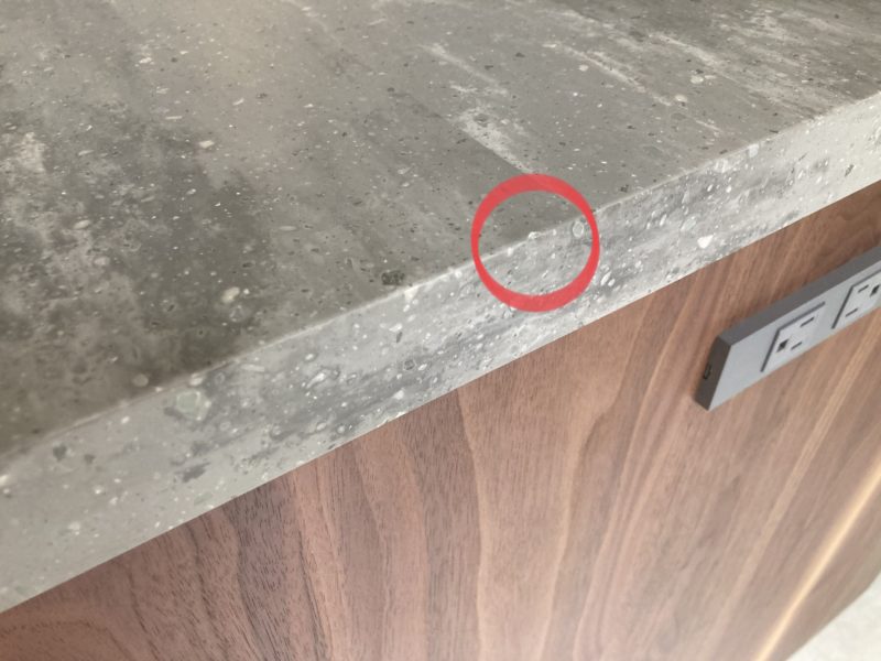 25-84 人工大理石 欠け補修